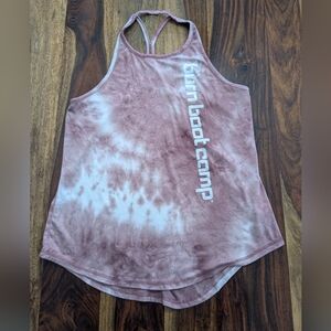 Women's Pink Tie-Dye Tank Top